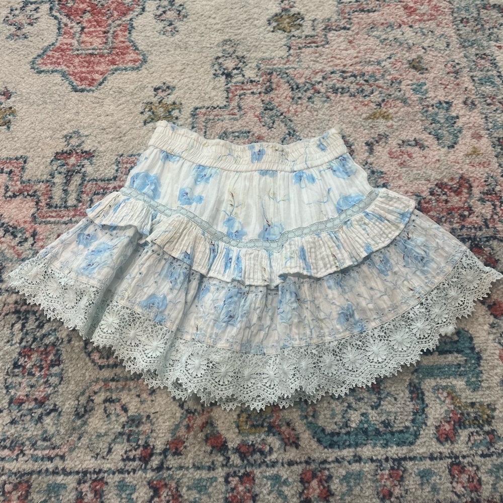 LoveShackFancy Tanisha skirt in Santa Rosa river